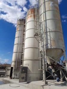 new and used silos in batch plant